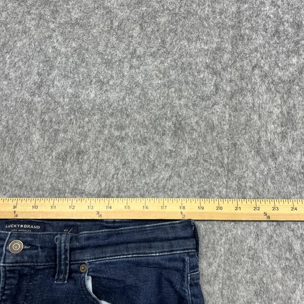 Lucky Brand Jeans Mens 40x32 Athletic Denim Stretch Straight Pants Fit36x29 READ